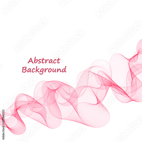 Abstract red wave. Design element. Business presentation layout. eps 10