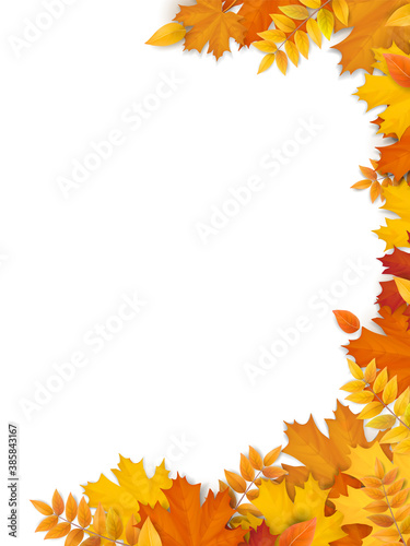 Empty blank for design of flyer, sale banner and advertising card. High detailed realistic vector.
