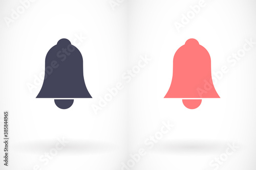Bell icon vector. lorem ipsum Flat Design JPG