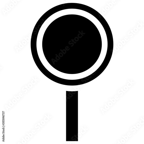 
A glyph icon image denoting billboard 
