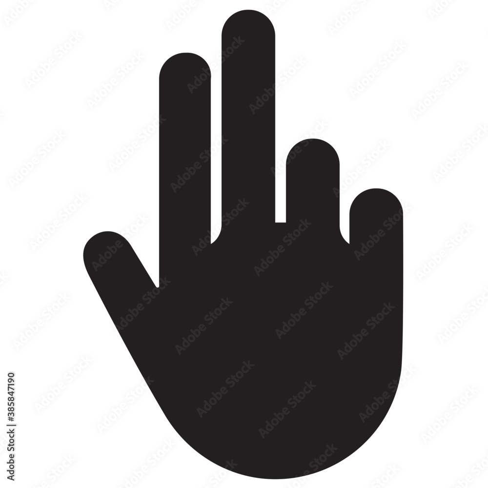 Hand sign four finger upward meaning fourth
Hand sign four finger upward meaning fourth