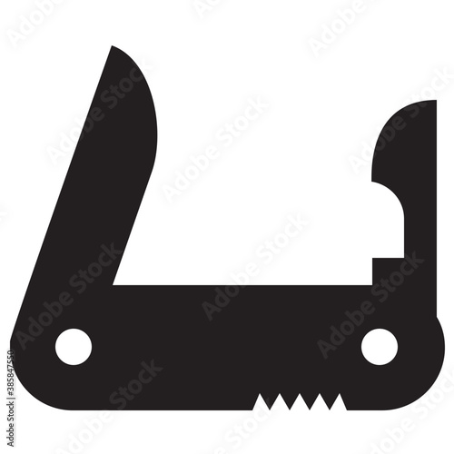 
Icon of a knife the is foldable depicting pocket knife
