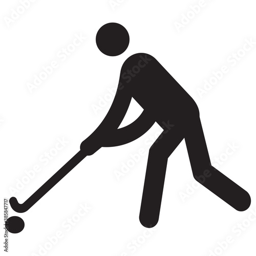 
Icon of a human avatar playing hockey 
