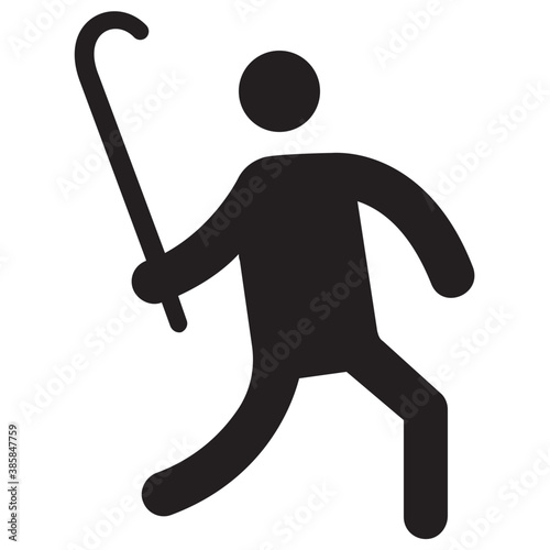 
Icon of a human avatar playing hockey 
