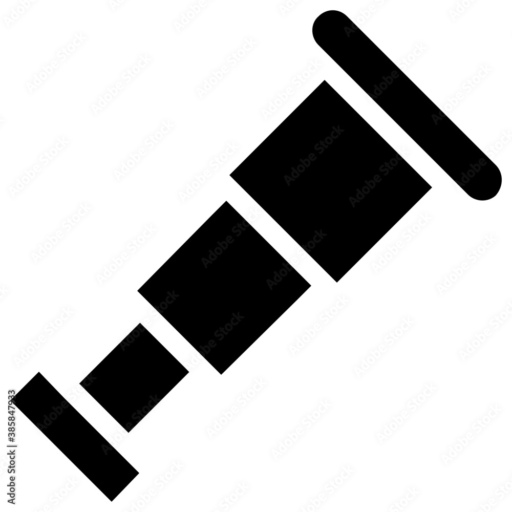 Icon of instrument for looking sky depicting telescope
Icon of instrument for looking sky depicting telescope