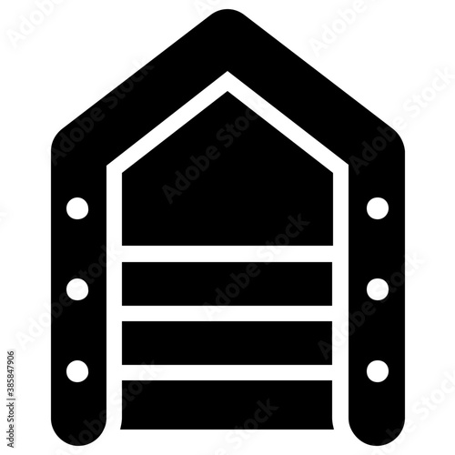
Icon of a boat use for rafting
