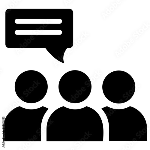 
Discussion group in a chat room to discuss something 
