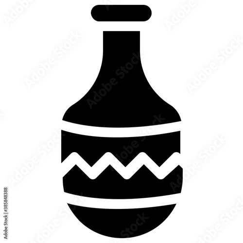 
Vase made of mud and ceramic known as ceramic vessel
