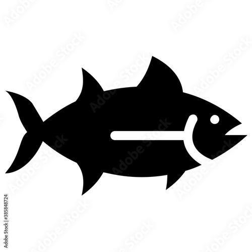 
An animal lives in the ocean having fins, fish 
