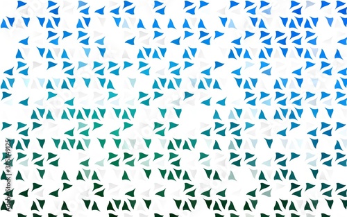 Light Blue  Green vector pattern in polygonal style.