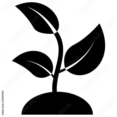 
Hand presenting sapling presenting the concept of plantation 

