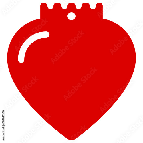 
Red color of beautiful heart is the symbol of love 
 photo