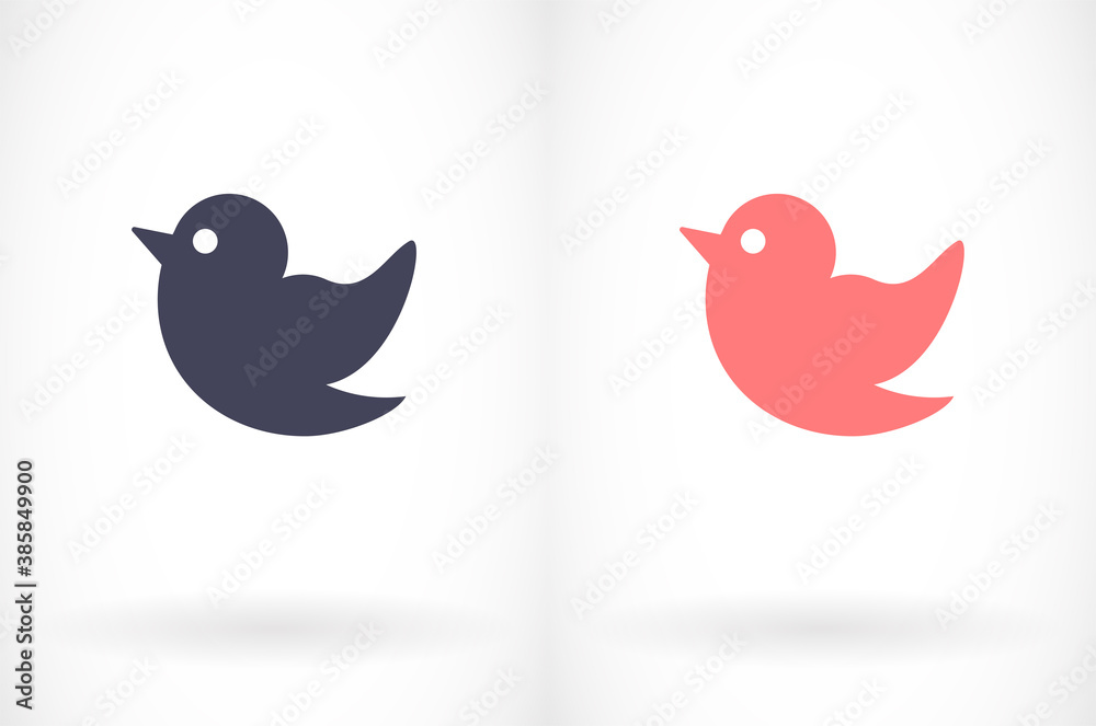Set of bird flying vector icon silhouettes. Eagle, falcon, hawk , vector icon dove, swallow, raven, vector icon swift and others.