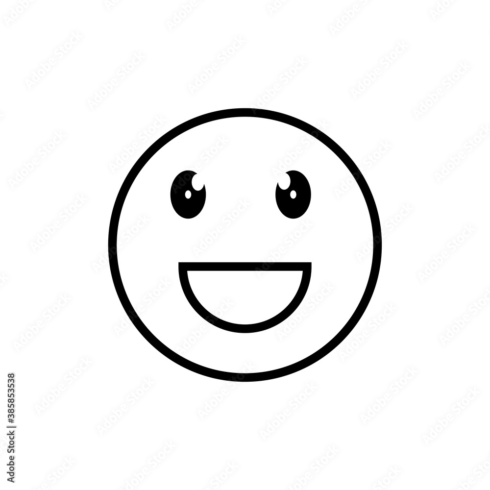 Emoticon line icon Emoticon line icon