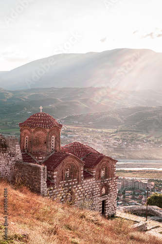 St. Theodores church in Berat city, Albania scenic view  photo