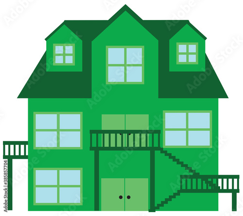 illustration of a large house