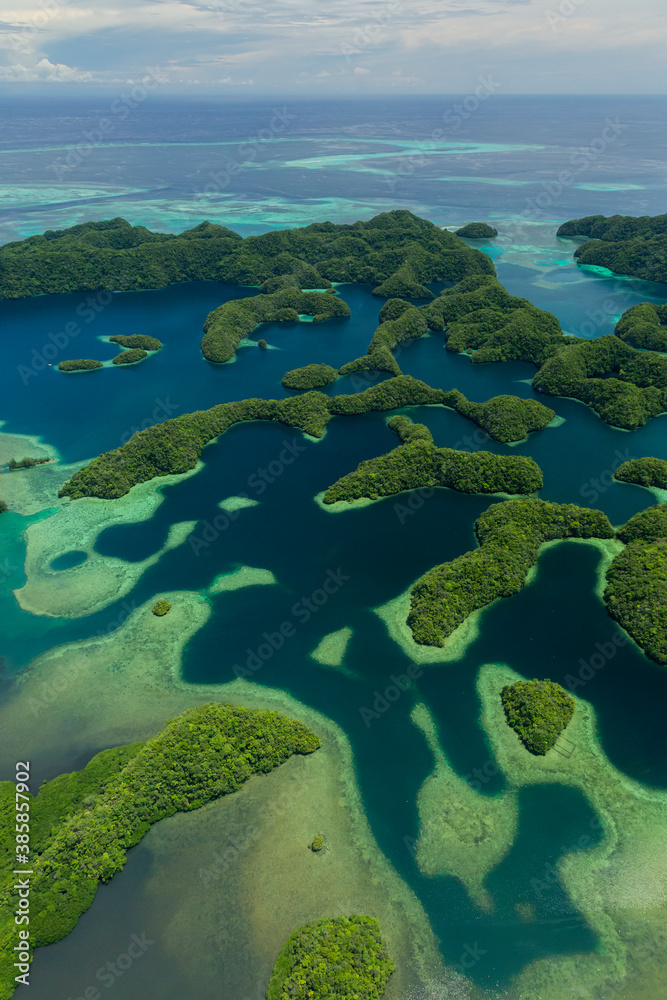 Aerial view of Nikko Bay, Palau