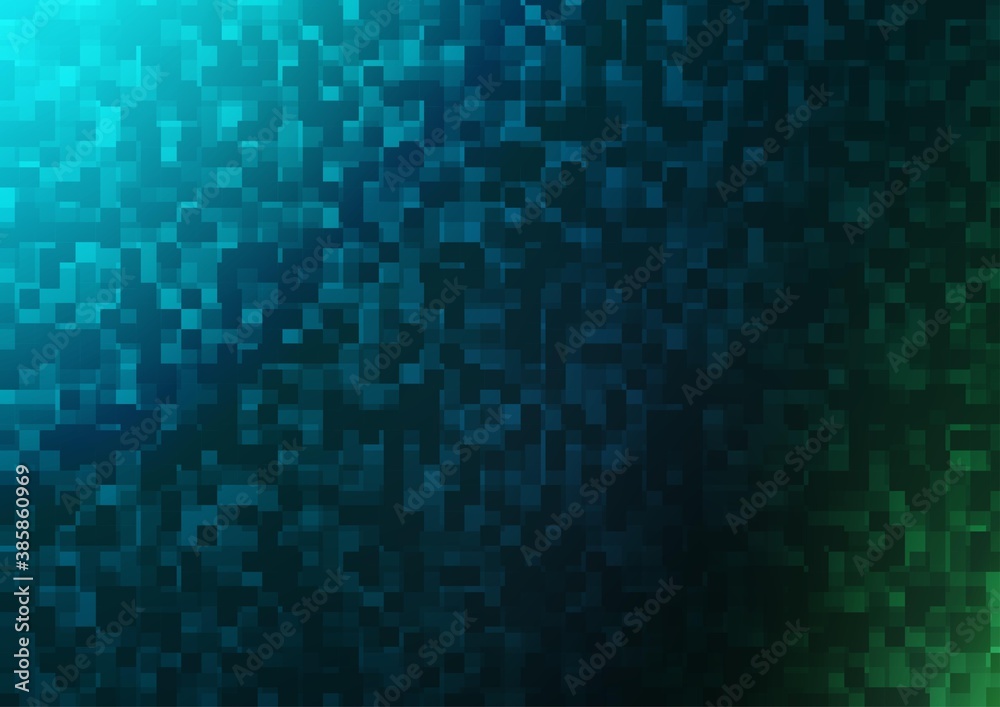 Dark Blue, Green vector pattern in square style.