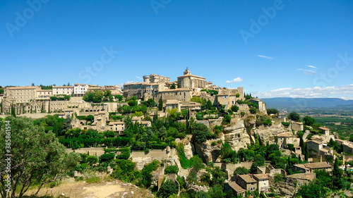 Panoramic view of Gordes village in France