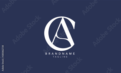 Alphabet letters Initials Monogram logo CA, AC, C and A