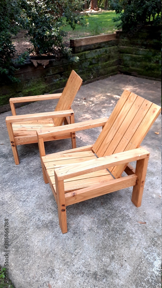 set of adirondack chair to relax in