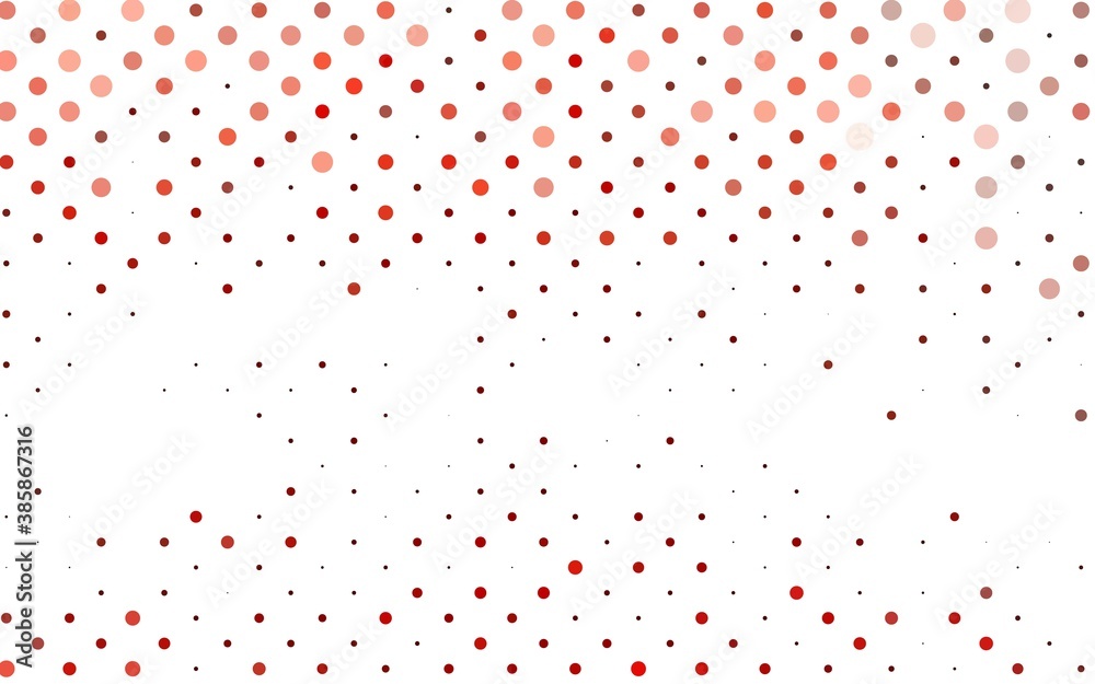 Light Red vector pattern with spheres.