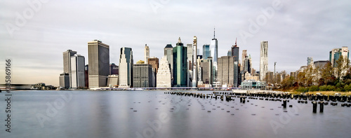 new york city skyline on a cloudy day © digidreamgrafix