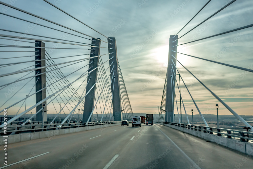 Fototapeta premium Tappan Zee Bridge across Hudson River