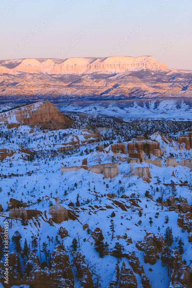 Winter in Bryce Canyon National Park, utah