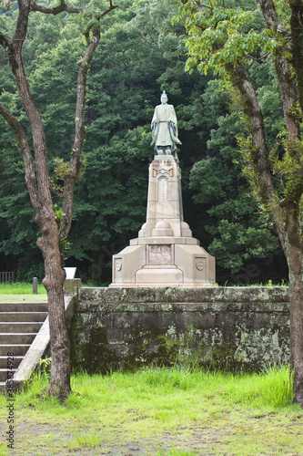 照国神社の島津斉彬公像 
