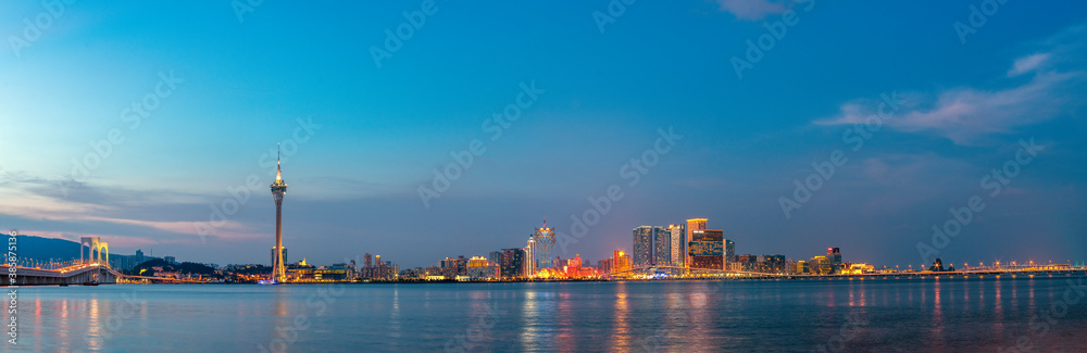 Macau Cityscape at Evening, Macau