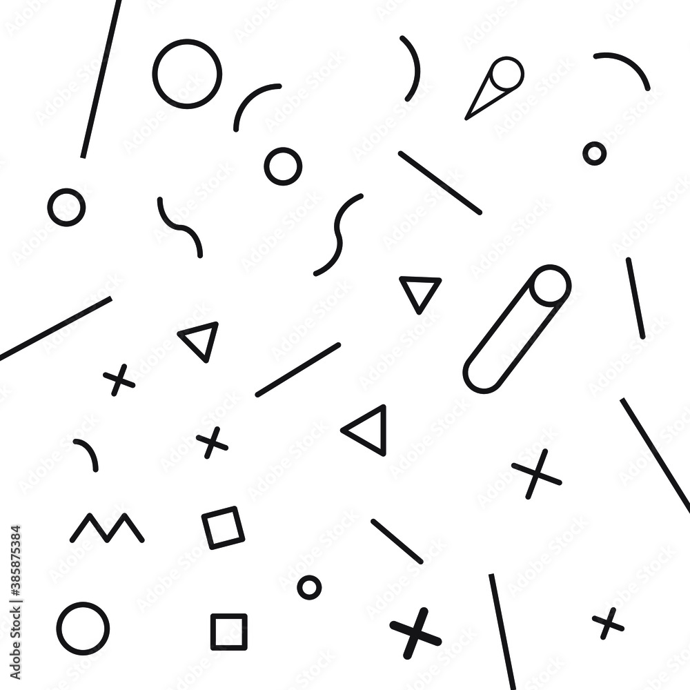 Background colorful pattern, geometric, memphis style white background EPS Vector white background Background colorful pattern, geometric, memphis style white background EPS Vector white background