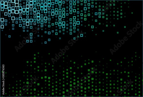 Dark Blue, Green vector texture in rectangular style.