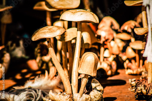 Closeup of decorative item sold in a souvenir shop for tourist in the downtown
 photo