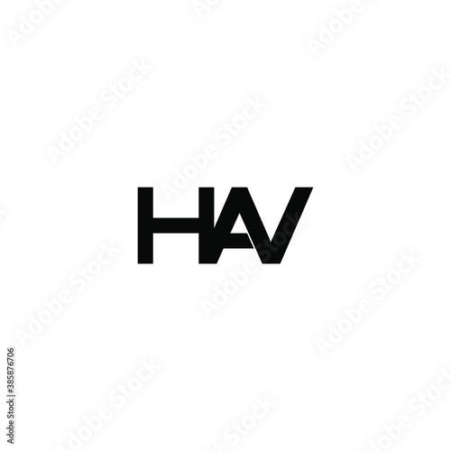 hav letter original monogram logo design