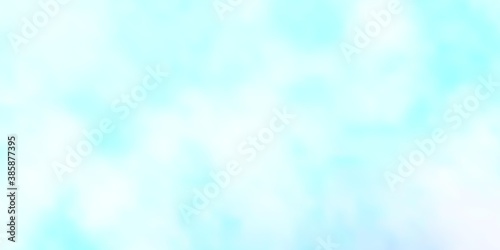 Light BLUE vector backdrop with cumulus.
