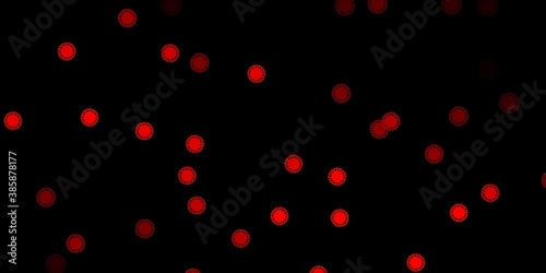 Dark red vector texture with disease symbols.