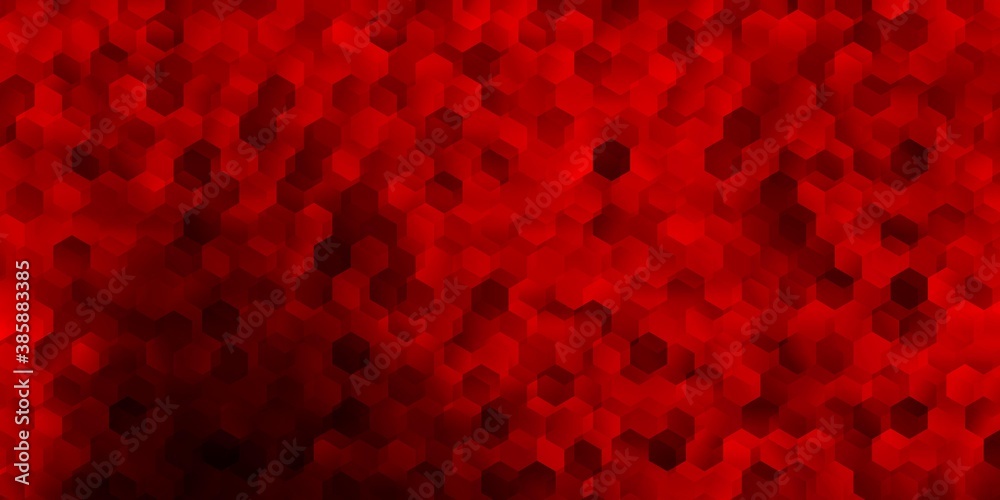 Dark red, yellow vector backdrop with chaotic shapes.