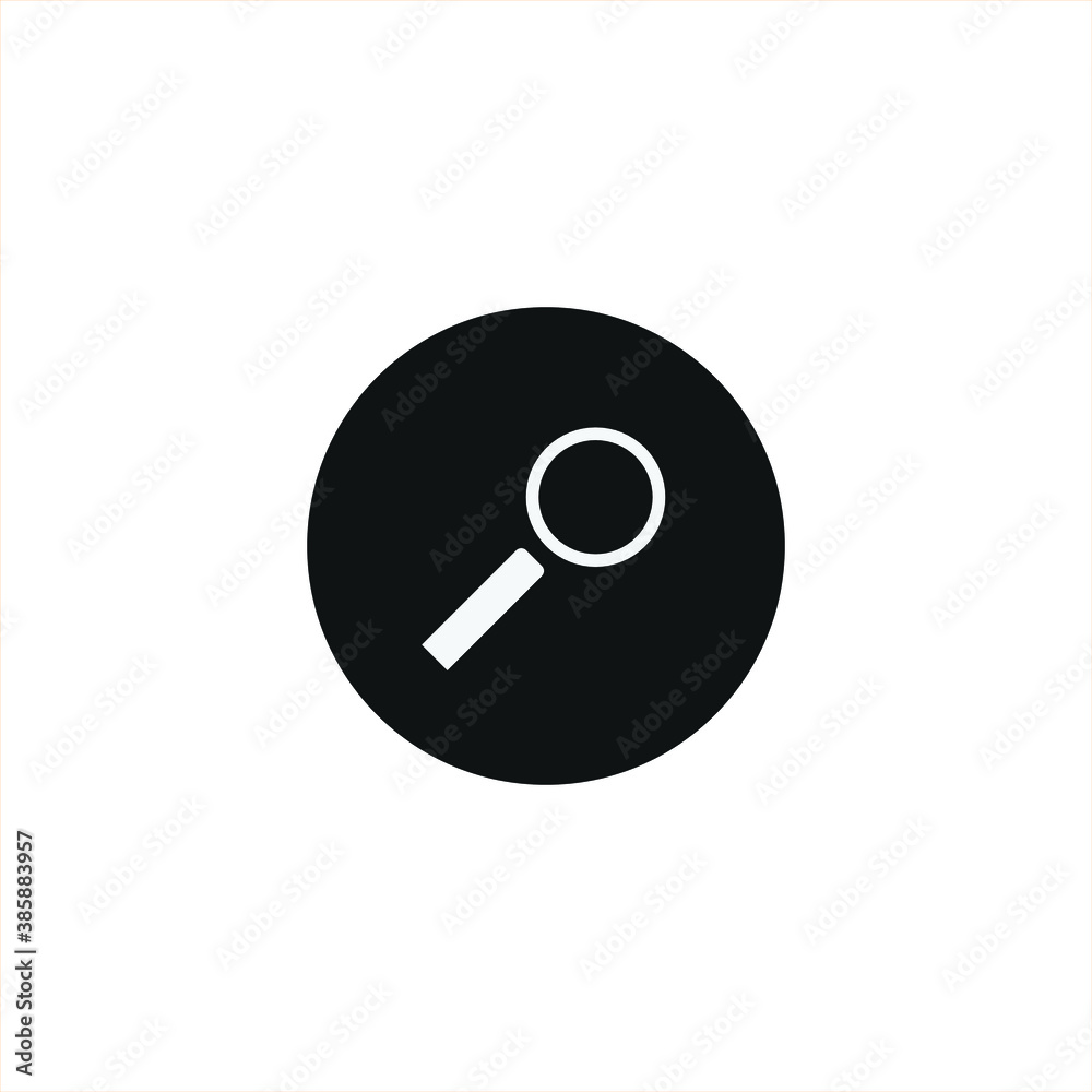 Magnifying glass, zoom outline and thin line icon isolated on white background EPS Vector Magnifying glass, zoom outline and thin line icon isolated on white background EPS Vector