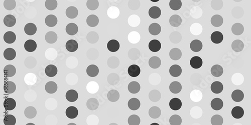 Light gray vector pattern with spheres.