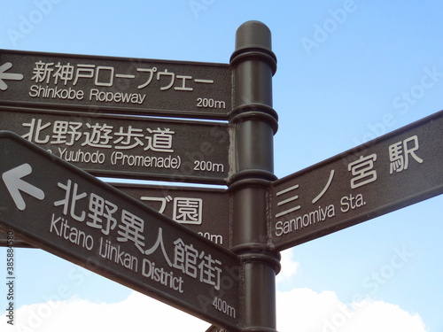 神戸の観光案内標識