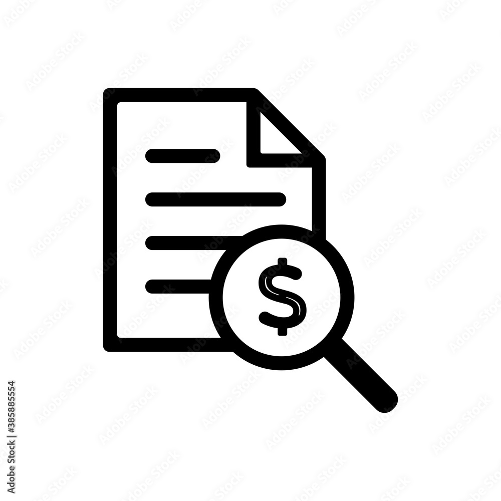 Accounting invoice icon vector illustration Accounting invoice icon vector illustration