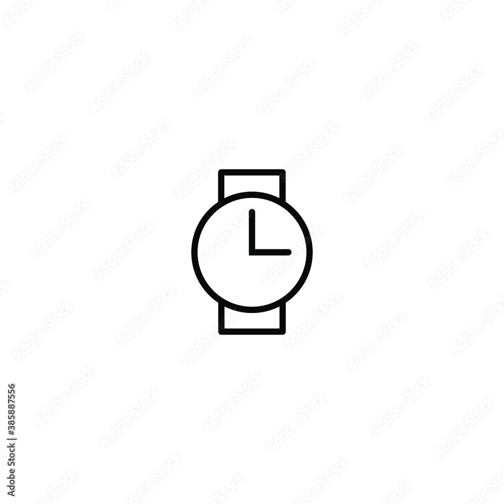 Clock, time outline and thin line icon isolated on white background EPS Vector Clock, time outline and thin line icon isolated on white background EPS Vector