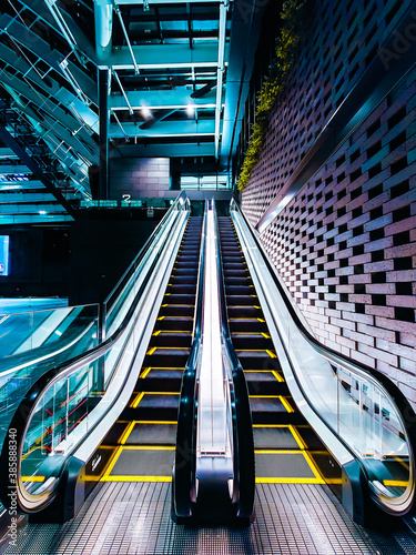 Photography escalator