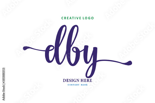 logo susunan huruf DBY sederhana mudah dipaham, simpel dan berwibawa photo