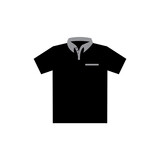 Shirt Black Template Blank Vector Combination Grey