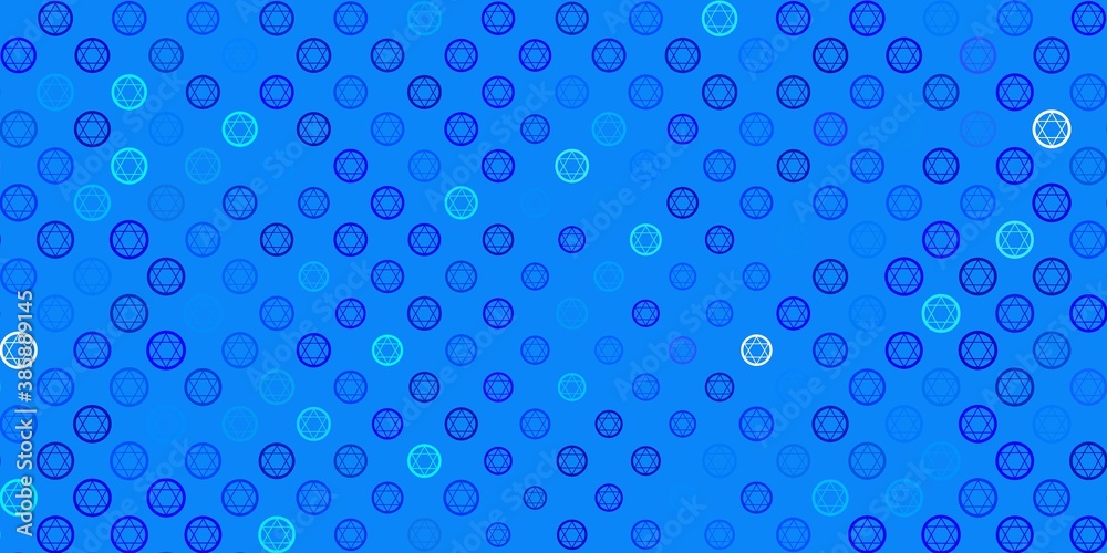Light Pink, Blue vector texture with religion symbols. Light Pink, Blue vector texture with religion symbols.