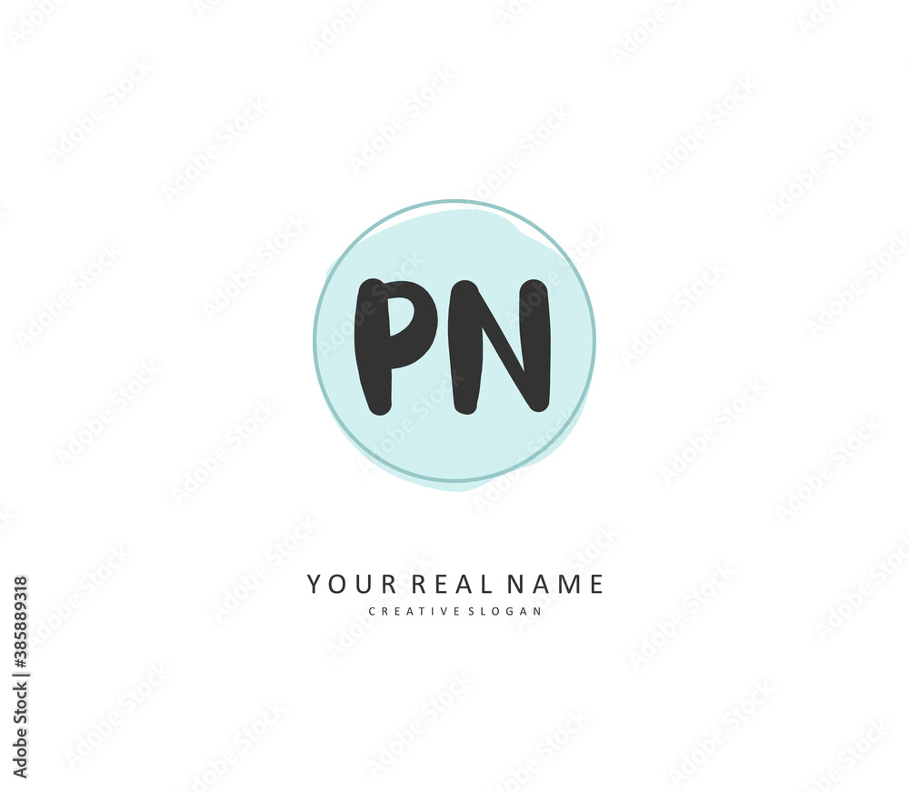 P N PN Initial letter handwriting and signature logo. A concept handwriting initial logo with template element. P N PN Initial letter handwriting and signature logo. A concept handwriting initial logo with template element.