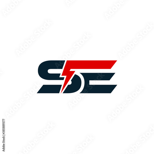 SE Energy Modern Logo Design Template,illustration vector