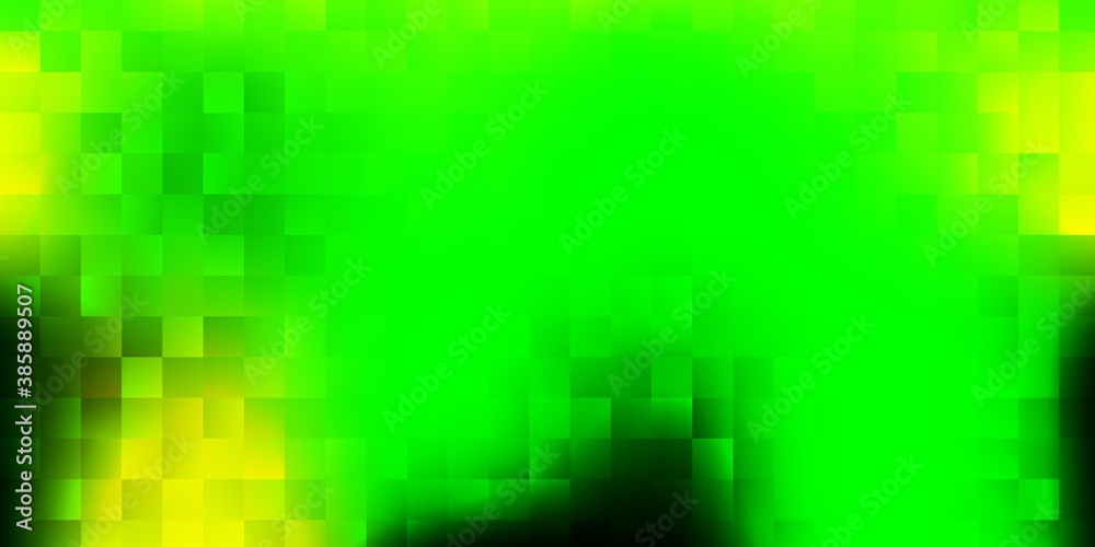 Light green, yellow vector layout with lines, rectangles.